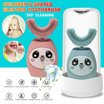 HappyTeeth Pro™ Kids U-Shaped Electric Toothbrush